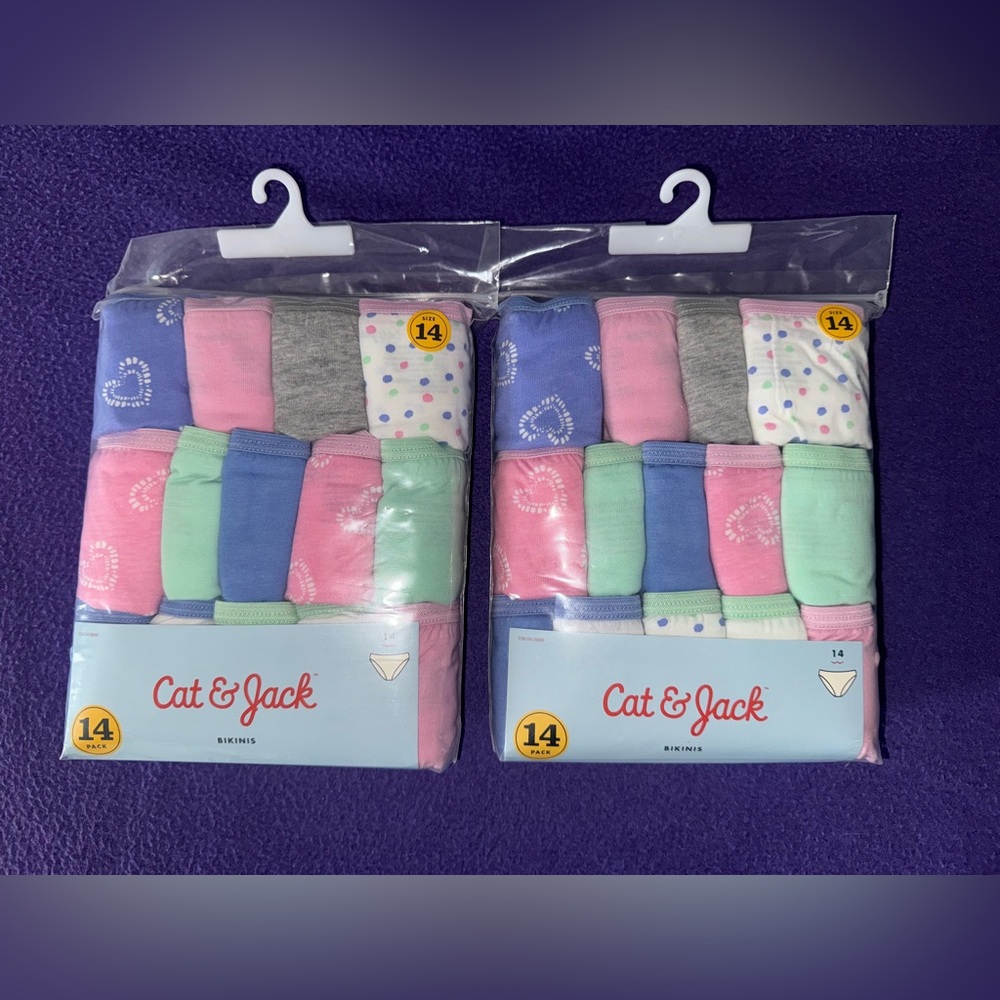 Cat & Jack Girls' Colorful Bikini Underwear Set